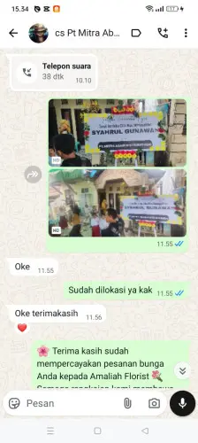 Testimonial Papan Bunga ungaran