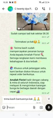Testimonial Standing Flower ungaran