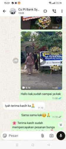Testimonial Papan Bunga ungaran